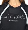 MijaCulture Casual 3 in1 Maternity and Nursing Pullover Sweatshirt with Print 4110 Black / Limited Edition / Front